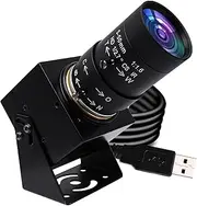 SVPRO 1080P USB Camera Manual Zoom Webcam with Telephoto 5-50mm Lens, Full HD Computer Camera Machine Vision Industrial Camera 100fps/60fps/30fps for Windoes,Mac,Linux,Android
