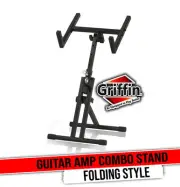 Guitar Combo Amplifier Stand by GRIFFIN | PA Speaker Karaoke Monitor Holder