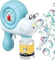 Bubble Blower Machine,Cartoon Snail Automatic Bubble Blower Maker with Light Music - Outdoor & Indoor Activity for Easter Basket Stuffers