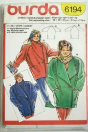 Burda Coat Pattern #6194 Uncut