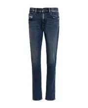 Diesel 2019 D Strukt Logo Detailed Jeans 29/32,30,32 medium blue