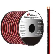 100FT 18 Gauge 2pin 2 Color Red Black Cable Hookup Electrical Wire LED Strips...