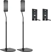 [Maozhren] Adjustable Stand for Bose Speaker Stands, for Bose OmniJewel Lifestyle 650, Surround Speaker 700, Floor Speaker Stand for Bose OmniJewel Floor Stand, with OmniJewel Bracket, Black (Pack of 2)