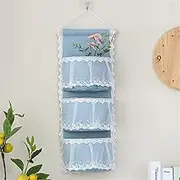 JSEIAJB Fabric Hanging bagWall Hanging Storage bagWall Hanging Sundries Storage Bag(D)