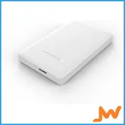 Simplecom Tool-Free 2.5" SATA to USB 3.0 Hard Drive/SSD Enclosure - White
