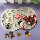 Biscuit Template Xmas Themed Convenient Smooth Edge Soap Sugar Mold Silicone