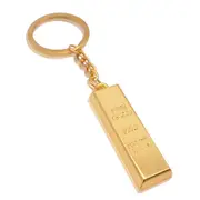 6PC Luxury Man Car Key Rings Accessory Gold Key Chain Golden Keychains Keyrings Women Handbag Charms Pendant Metal Key Finder