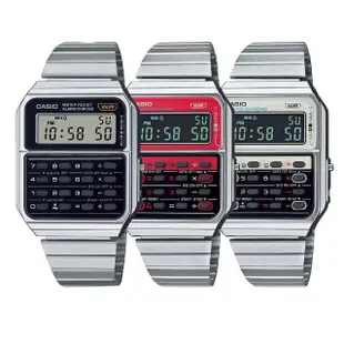 【CASIO 卡西歐】CA-500WE 復古70年代 經典 八位數計算機 懷舊 數位錶 手錶 34mm(第二時間)