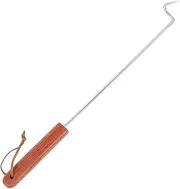 GAROZATION BBQ Meat Hook with Sturdy Handle Efficient Food Flipper Tool for Outdoor Grilling Durable BBQ Meat Turner for Steaks Chicken Sausages Easy to Clean