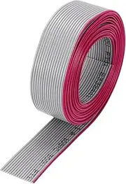 uxcell 26AWG IDC Wire Flat Ribbon Cable 2m/6.6ft Length 1.27mm Pitch 16 Pin Gray for JTAG/ISP Connecting