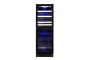 Lecavist 220 Bottle Wine Fridge Dual zone Black LCS140VN2Z2D