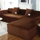Plush Sofa Cover All-inclusive Universal Cover Thick Stretch Chaise Longue Cover