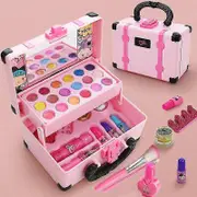1Set Kids Makeup Kit For Girl Safe Cosmetics Toys Set Cosmetics Playing Toys -Sy