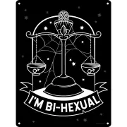 Grindstore Witch Please Im Bihexual Mini Plaque (Black/White) - GR3555