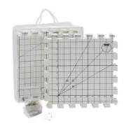 9x Blocking Mats For Knitting & Crochet Thick Interlocking Foam Grid, 200 T-Pin