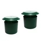 2x Vegetable Garden Safe Snail Cage Slug Catcher House Trapper Box Green