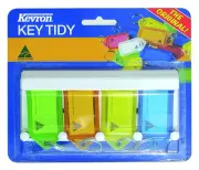 KEVRON KEY TAG WALL RACK HOLDS 4 TAGS +4 Tags