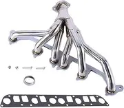 Shuogoufeng Store Stainless Manifold Header For 1991-1999 Compatible With Wrangler Compatible With Cherokee 4.0L L6 TJ YJ