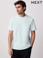 Light Blue Regular Fit Smart Soft Touch Heavyweight T-Shirt (AJ5060) | $29
