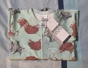 BONDS Light Green Aussie Wombat Echidna Zippy Wondersuit - Size 1 - Brand New