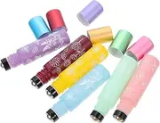TOGEVAL 6Pcs Essential Oil Roller Bottles Leakproof Containers with Balls for Perfume Aromatherapy Portable