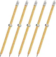 Wooden Pencils for Kids | Fidget Threaded Pencils Sleeve with Sliding Nut - Calming Writing Pens Sensory Toys for Home Teachers Adults Kids Boys Girls Women Men Thinking Daily