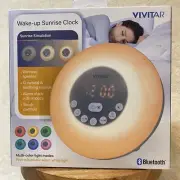 Vivitar Bluetooth Wake-Up Sunrise & Bedtime Clock Sound Machine New In Box