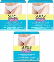 Surgi-Wax Brazilian Waxing Kit for Private Parts 4-Ounce Boxes (Pack of 3)