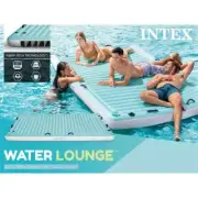 Intex Water Lounge 3.10x1.83m Vinyl Inflatable Swimming Pool/Beach Float Blue