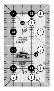 Creative Grids Quilt Ruler 2.5 x 4.5 inch CGR2545