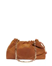 ba & sh June Small Suede Clutch