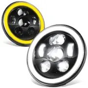 Fit 07-18 Jeep Wrangler JK Switchback LED Turn Signal Projector Headlights Lamps (for: Jeep)