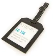 NEW Sherpa Travel Luggage Pet Carrier ID Tag ONLY, Black