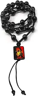 [Sullery] Religious Jewelry Lord Hanuman Multicolor Crystal Cotton Dori Necklace Pendant For Men And Women, Crystal