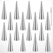 16 Pcs Cannoli Molds Baking Tubes Croissant Tool Miss Pastry Horns Conical