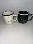 Hearth & Hand w/ Magnolia *MORNING BEAUTIFUL + HANDSOME* Mugs Set BLACK