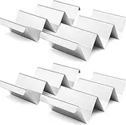SPUVGVC Taco Holders Set of 4 - Stainless Steel Taco Stand Rack Tray, Stylish Taco Shell Holders, Rack Holds Up to 3 Tacos Each Keeping Shells Upright, Oven Safe for Baking, Dishwasher & Grill Safe