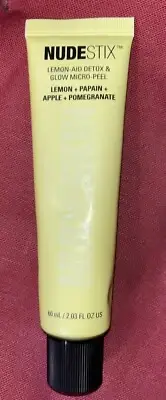 Nudeskin -Lemon-Aid Detox Glow Micro-Peel Skin Cleanse Tube 60 ML - NEW & SEALED