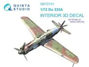 Quinta Studio QD72131 3D Interior Decal set for Do 335A (Dragon/Hobby2000) 1/72