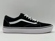 New VANS OLD SKOOL Men SZ 8.5 UNISEX Women SZ 10 IN BLACK true WHITE Comfycush