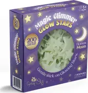 Deluxe 200 Count Glow Stars; Glow in the Dark Stars for Ceiling, Ceiling Stars,