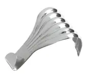 Tradco Picture Rail Hook Fluted SB Polished Chrome TD1555