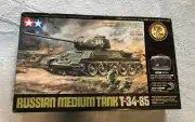 TAMIYA 1/35 RC Tank Series No.16 T-34-85 (w/Proprietary R/C System) 48216 READ