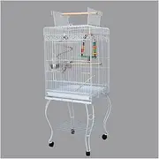 Birdcage Pet Interactive Racks and Movable Parrot Cages for Canaries Small Parrots, Finches, and Parakeets Parrot Bird Cage