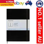 Black Soft Cover A4 Watercolour Notebook by Moleskine - 60 Textured Pages
