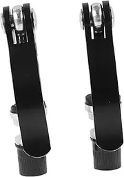 Happyyami 2pcs Folding Screw Seat Tube Clamp Cable Shifter Clamps Extender Hook Brake Brake Balance Brake Clamp Tarp Clips Clamp- Seat Mount Carabiner Clip Aluminum Alloy