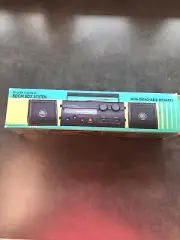 Vintage Suntone Mini Boom Box System AM/FM Radio Detachable Dual Speakers 1996