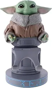 Cable Guys - Star Wars Grogu Seeing Stone Pose Gaming Accessories Holder & Phone Holder for Most Controller (Xbox, Play Station, Nintendo Switch) & Phone