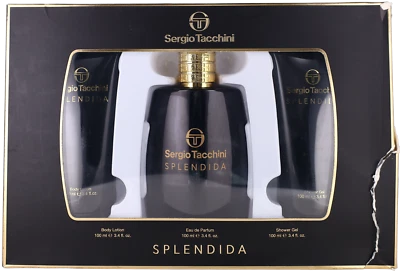 Splendida By Sergio Tacchini For Women Set: EDT + SG + BL 3.4oz+3.4oz+3.4 DB New