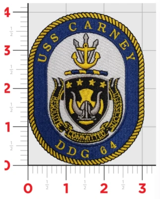 NAVY USS BILLINGS LCS-15 EMBROIDERED PATCH WITH HOOK & LOOP